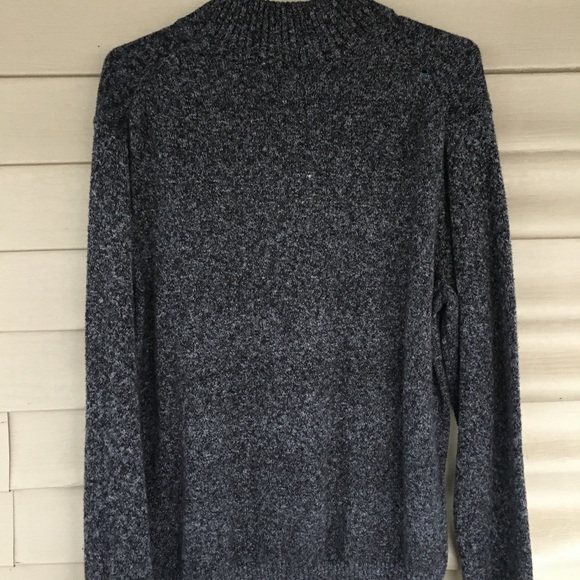 Mens long sleeve sweater with zipper up collar. - Picture 8 of 8